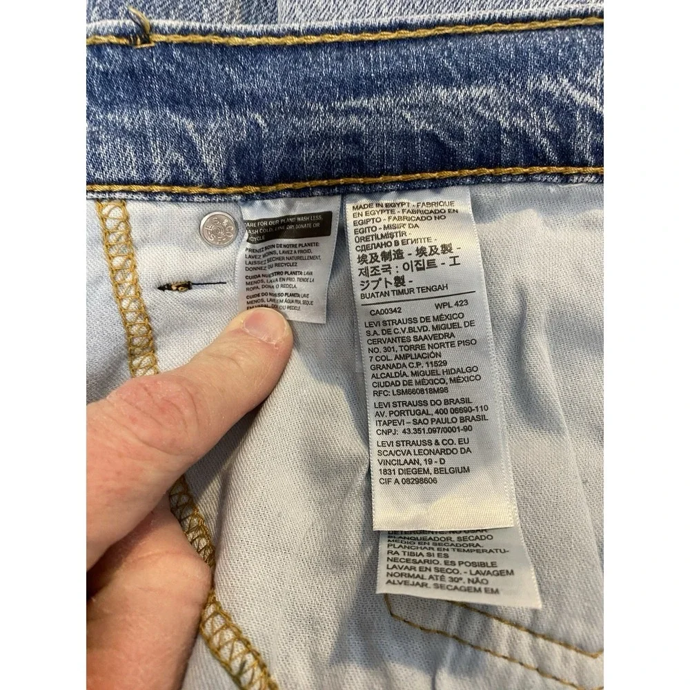 Levi's 541 Athletic Fit Jeans Mens 44x30 (46x29 Actual) Blue Denim Relaxed Taper